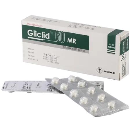 Tablet Gliclid MR 60 mg  (30pcs)